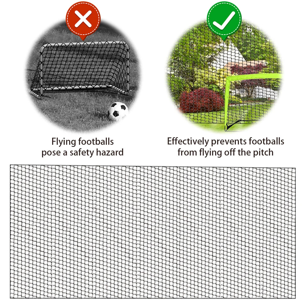 Black Soccer Backstop Net, Sports Practice Barrier Net,Solid Golf Ball Hitting Netting ,Garden Net Balcony Protection Safe Net Qme