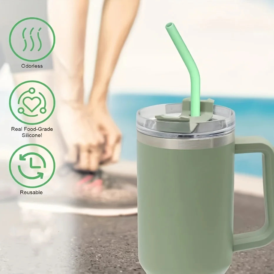 Reusable Silicone Straws Straw Replacement Stanley H2 0 Flowstate Cups Qme
