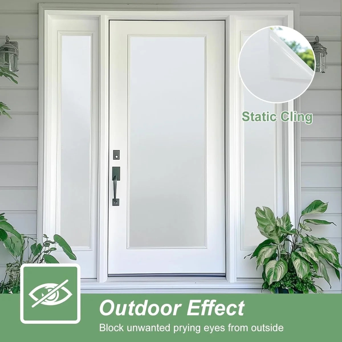 Frosted Blackout Window Film Using Electrostatic Adsorption Protect Qme