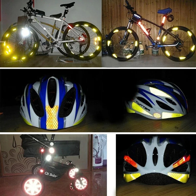 1/3M Reflective Car Stickers Waterproof Self-Adhesive Safety Warning Tape Strong Adhesive Reflectors Conspicuity Strip for Truck Qme