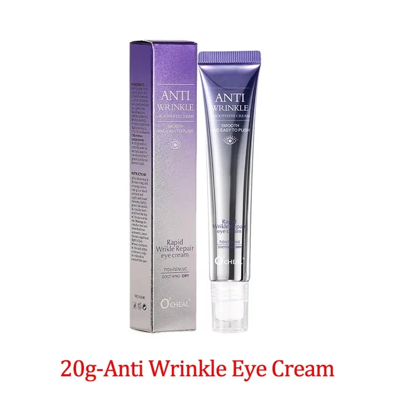 Anti Wrinkle Anti Dark Circle Eye Cream Roller Massager Moisturizing Eye Bags Anti Aging Hyaluronic Acid Eye Skin Care Products Qme 1pc