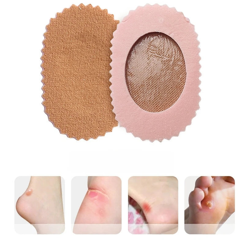 3/6/9/18/24 Corn Patches Latex Flannel Preventing Chafing Round Stickers Remove Feet Calluses Corn Patches Anti-Abrasion Patch Qme