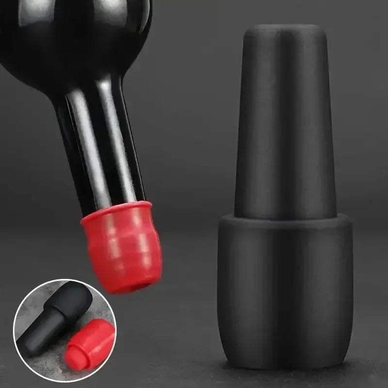 5/10pcs Silicone Wine Stoppers Reusable Sparkling Wine Bottle Stopper Beverage Bottle Sealer Keep Champagne Fresh Kitchen Tools Qme