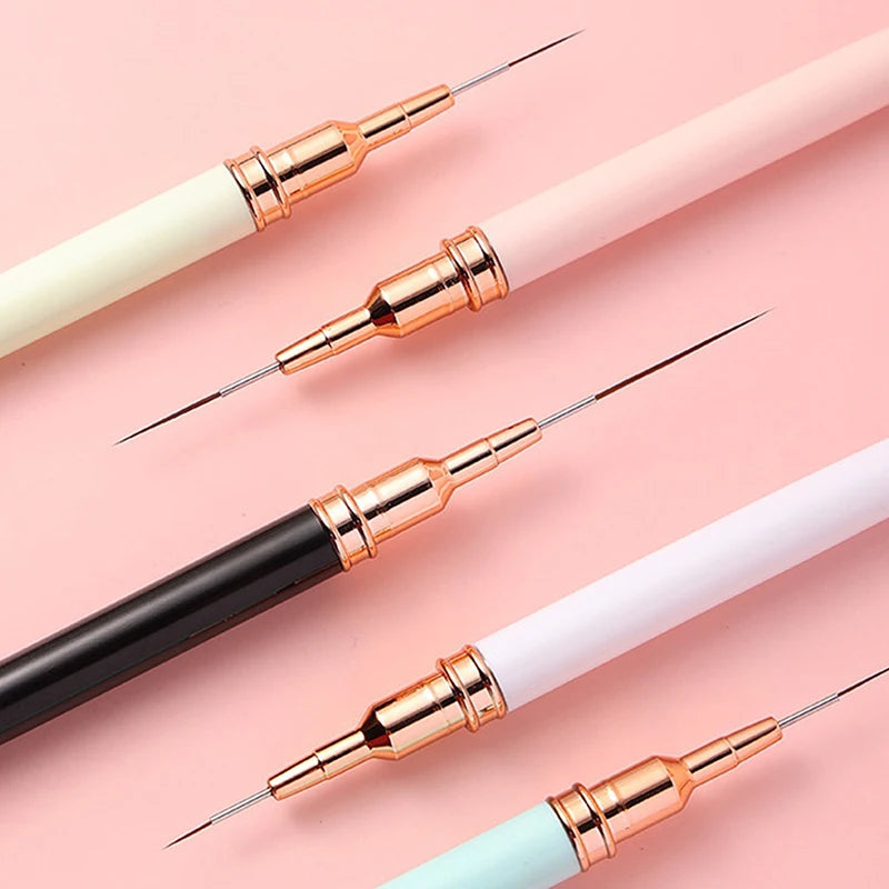 Nail Art Pen Brushes Professional Manicure Tool Elongated Lines Qme