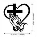 1Pcs Metal Cross Sign Wall Art Decoration Easter Thanksgiving Wall Hanging Decoration,Office Living Room Wall Decor Room Decor Qme L