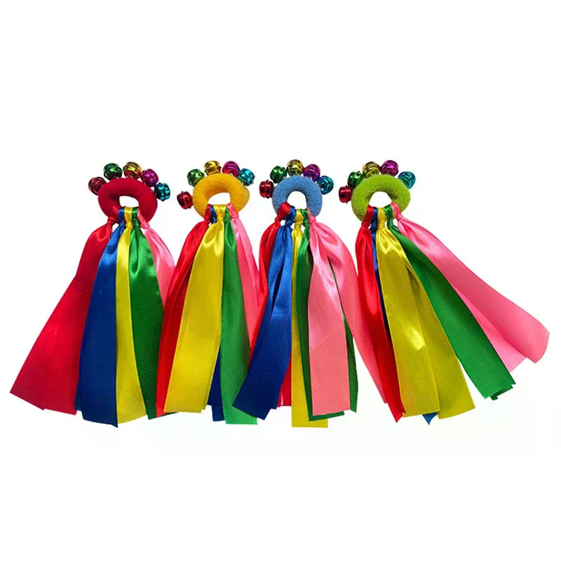 Children's Wrist Ribbon Team Sports Pompom Cheerleading Big Match Pom Qme