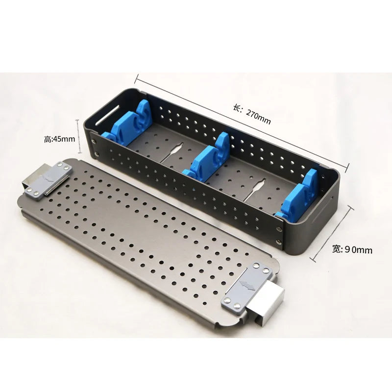ENT Sterilization Tray Box Case Holding Instrument Borescope Qme E