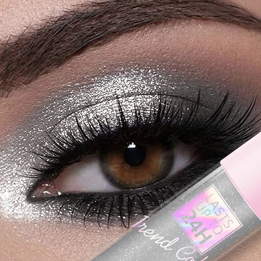 8 Metallic Waterproof Liquid Eyeshadow-high Shine Long-lasting Qme 02