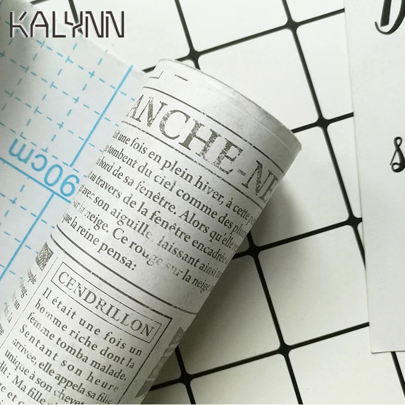 DIY Stickers 10m Old Newspaper Self Adhesive Wallpaper Countertops Qme