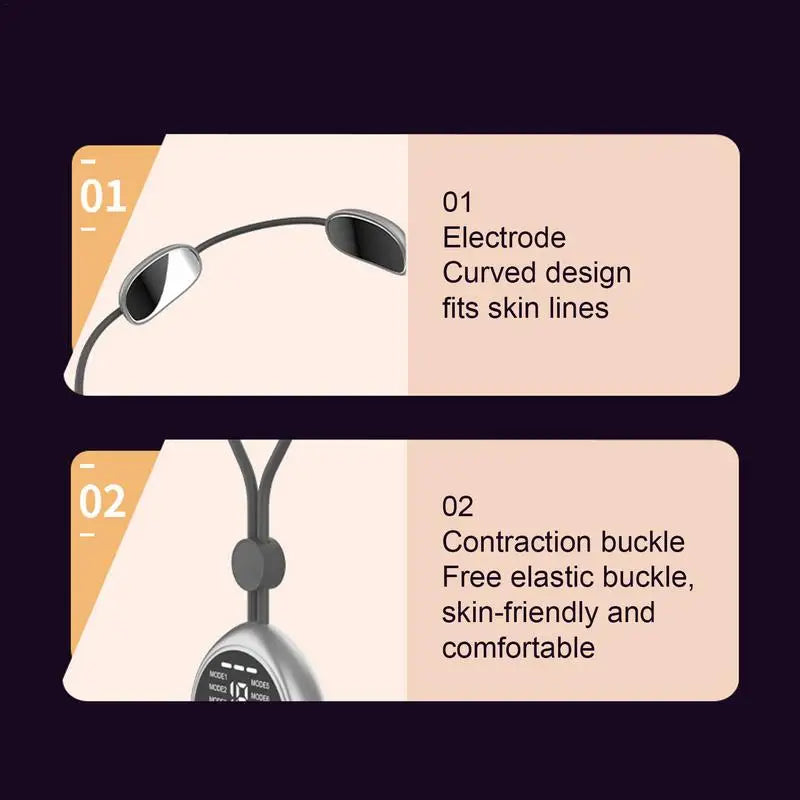Heated Neck Massager Sleep Massag Smart Cervical Necklace Portable Qme