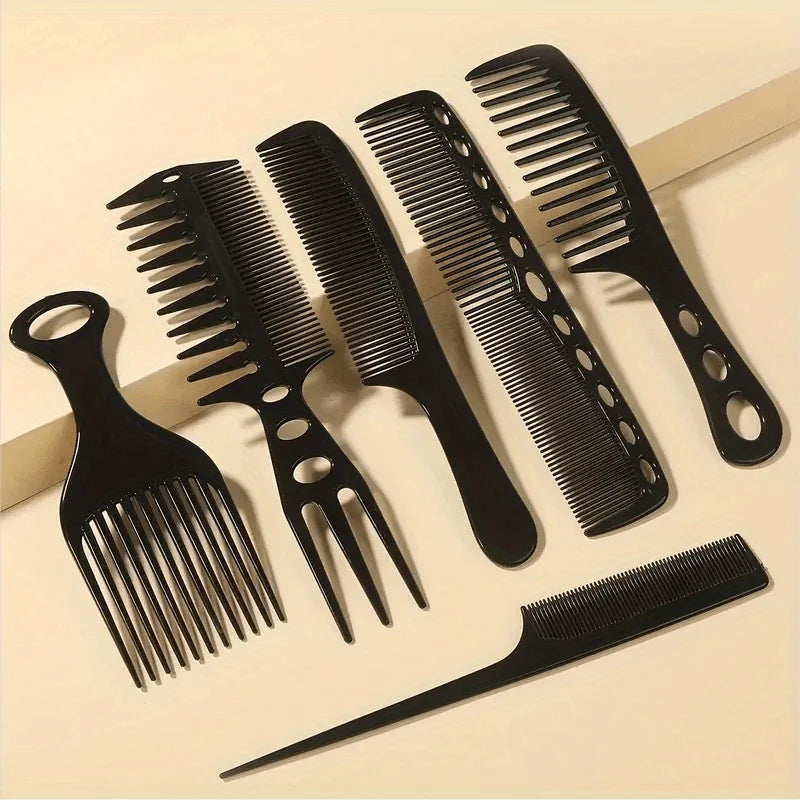 Barber Hairdressing Comb, for Hair Styling, Detangling Hair Brush Qme Black