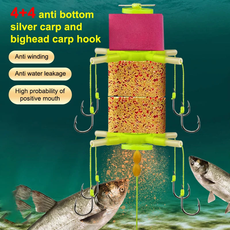 DIY Accessories Explosion 4 5 Hooks Fishing Lure Bait Carp Trap Qme