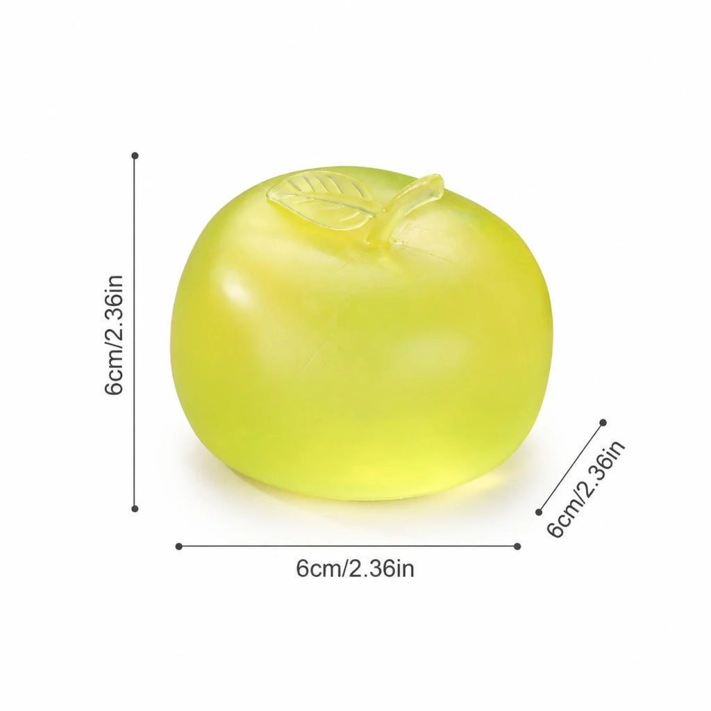 Fun Simulated Apple Slow-rising Gadget Toy Holiday Party Creative Decoration Props Stress-relieving Toy Novety Gift Qme