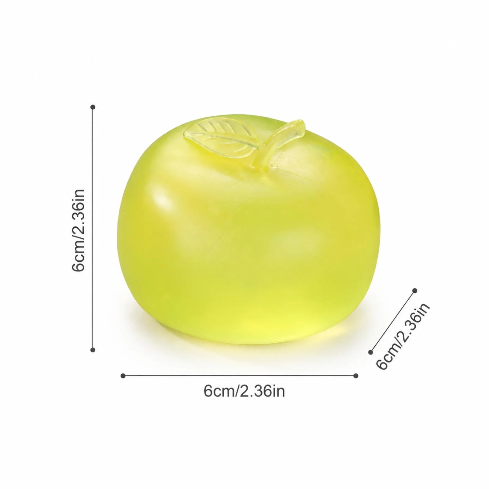 Fun Simulated Apple Slow-rising Gadget Toy Holiday Party Creative Decoration Props Stress-relieving Toy Novety Gift Qme