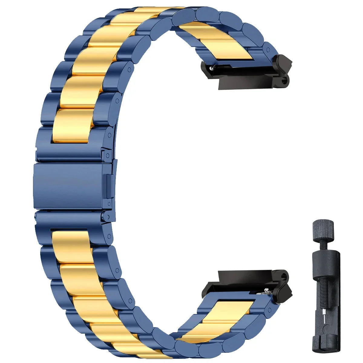 Stainless Steel Band for Amazfit T-rex 2 3 Ultra Watch Strap Metal for Amazfit Trex Pro T Rex Tyrannosaurus Smartwatch Bracelet Qme Blue Gold T-Rex 3
