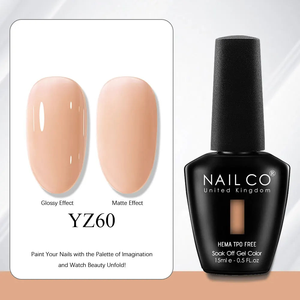 NAILCO Gel Nail Polish Nails Semi-permanent UV Varnish Glitter Glass
