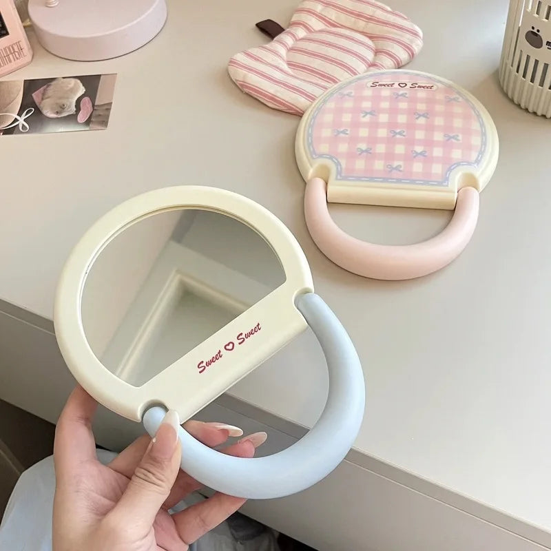 Hello Kitty Bow-shaped Makeup Mirror Desktop Hangable Qme