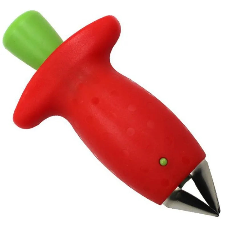 Manual Stainless Steel Tools/ABS Handle/No Electricity/Remove Tops From Fruits and Vegetables/Ideal for Tomatoes, Strawberries Qme 1pc
