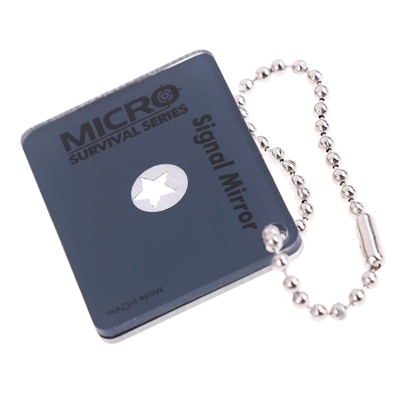 Portable Emergency Floating Signal Mirror Suvival EDC Reflective Qme