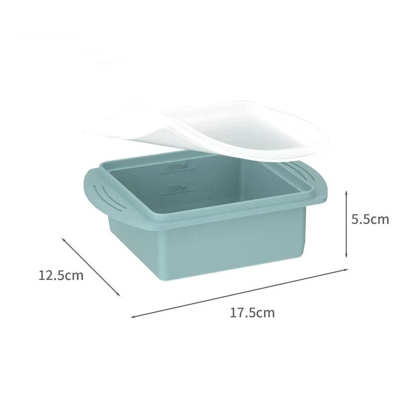 Silicone Tray Lid Single Double Compartment Freezer Mold Summer Qme A7