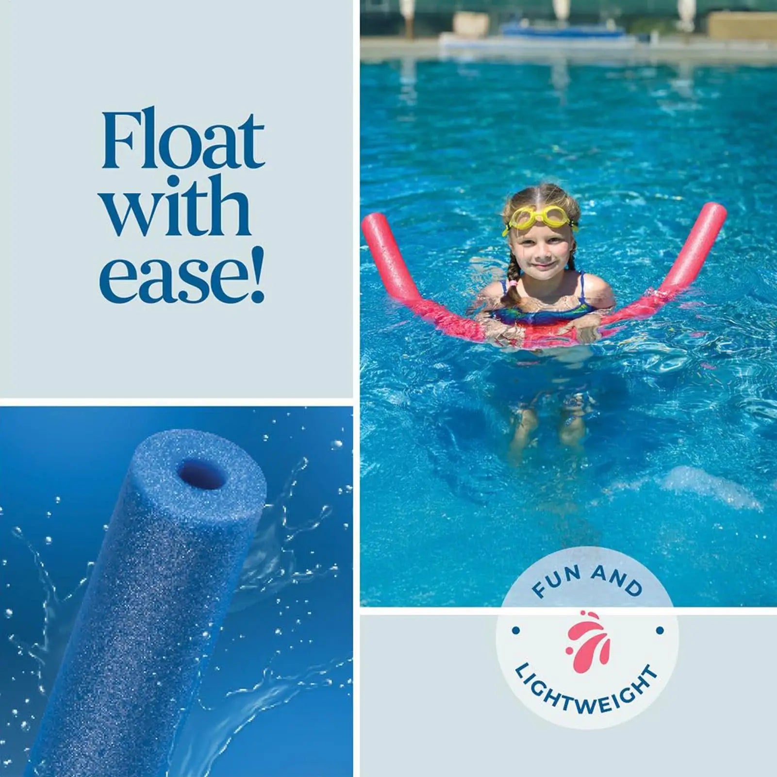 2026 Floating Pool Noodles Colorful Soft Foam Floating Exercise Aid Pool Noodles Tube for Aerobics Craft Projects Parties Water Qme