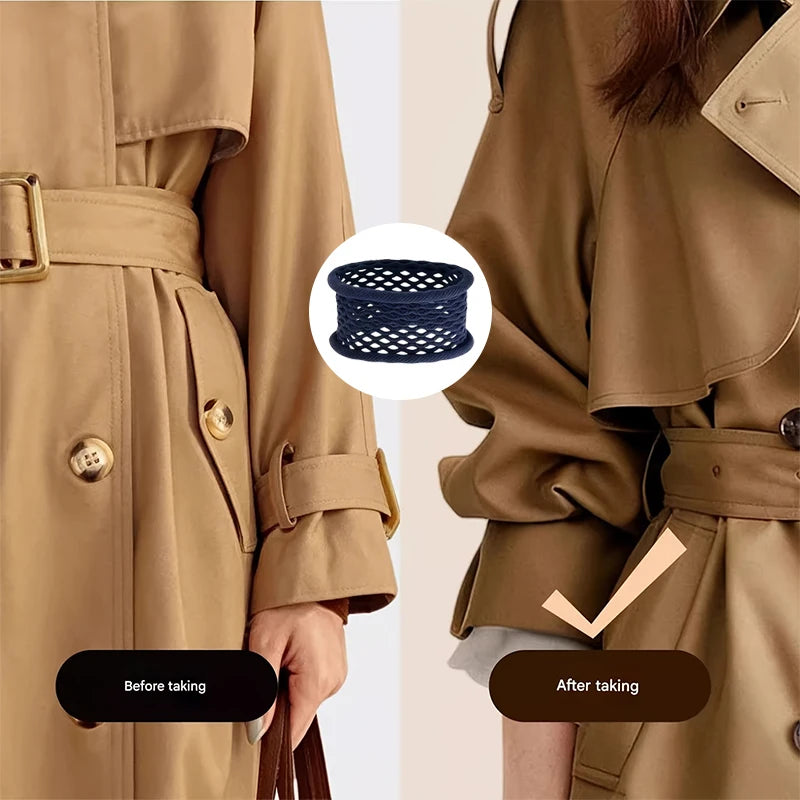 Sleeve fastener to prevent slipping, tight sleeves with cuffs, high elasticity without damaging the garment, comfortable and han Qme