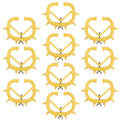 10Pcs Calf Weaning Nose Rings Plastic Livestock Weaning Ring Cattle Anti Suckling Device Nose Ring for Cows Farming Tool Qme YELLOW