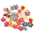 10Pcs 2.5-3.5cm Mixed Flowers Patches Appliques For Clothes Sewing Accessories Hairclip Decor Kids Hat Shoes DIY Supplies c4023 Qme mixed-10Pcs