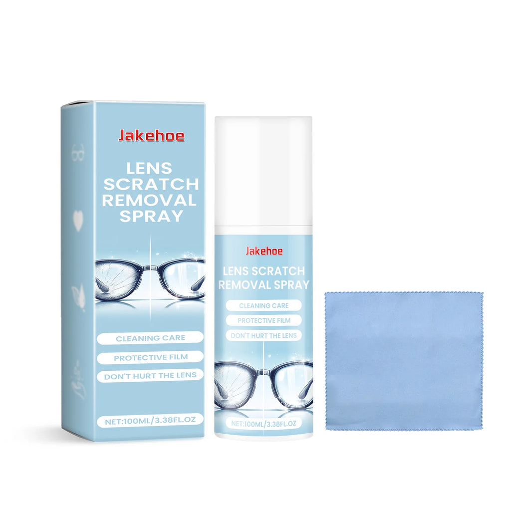 Eyeglass Cleaner Spray Sunglasses Scratch Removal Glasses Fingerprints Cleaner Eyeglass Lens Defogger Glasses Cleaning Solution Qme 100ml Boxed Kit