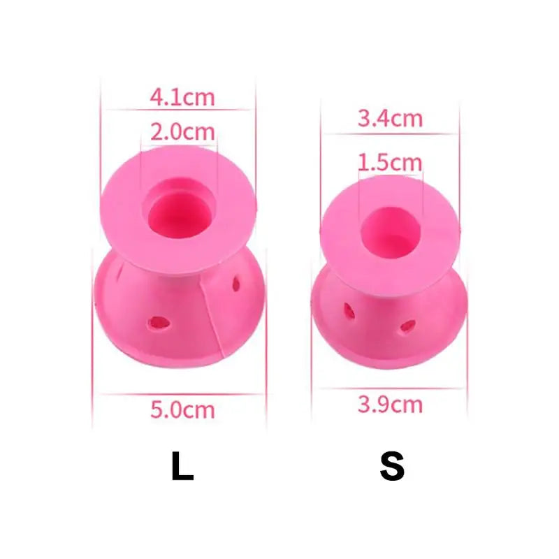 Silicone Hair Curling Rollers DIY Mushroom Bell Shapes Spiral Design Qme