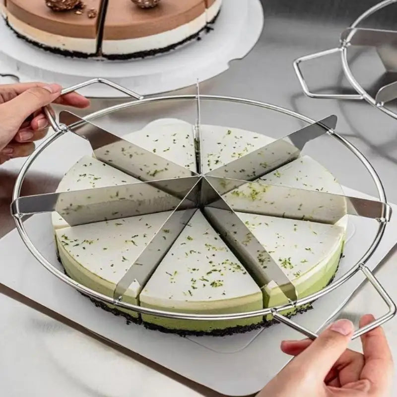 Cutter Slicer Stainless Steel Pastry Portion Marker Pizza Pie Divider Qme