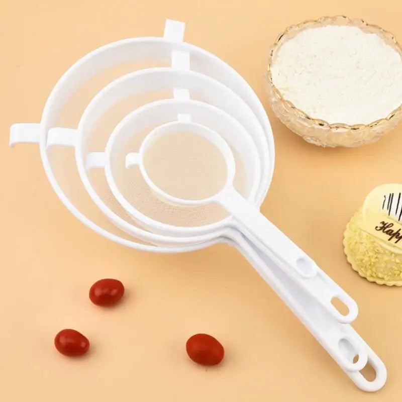 Coffee Filter Colanders Tools Plastic Fine Mesh Spoon Strainer Qme