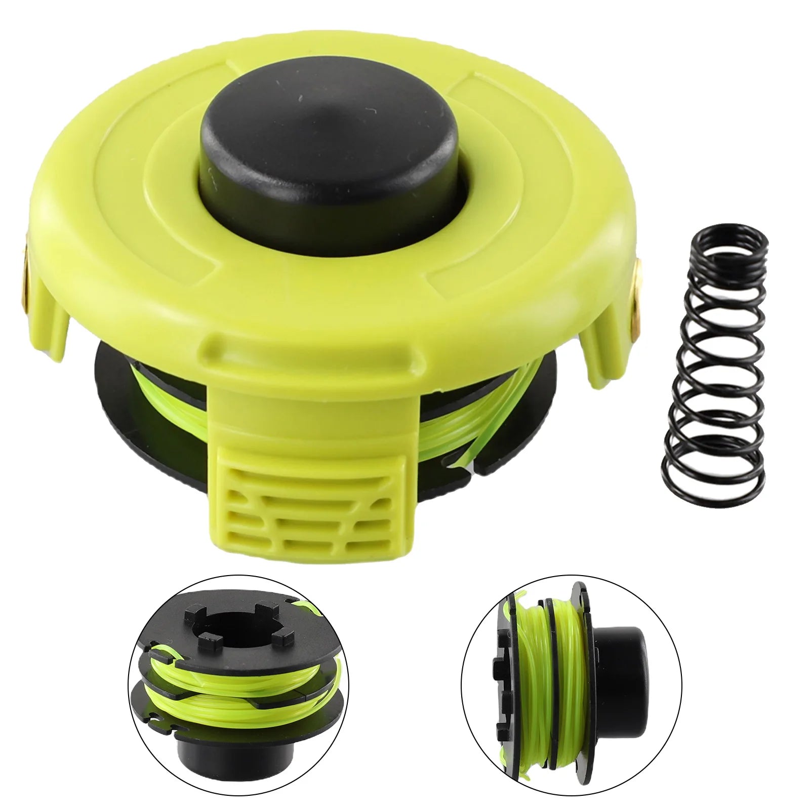 String Trimmer Spool Line With Cover Spring Sets For RAC118 1.2 Mm Spool RLT3525S Trimmer Lawn Mower Replacement Part Power Tool Qme