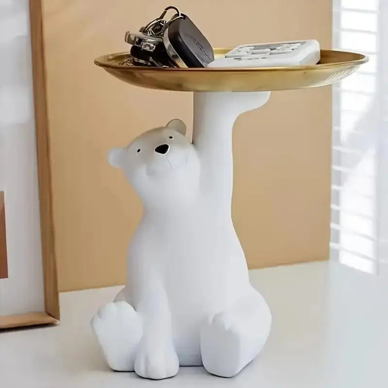 Tray-creative Cosmetic Key Desktop Storage Tray Ornament Home Qme