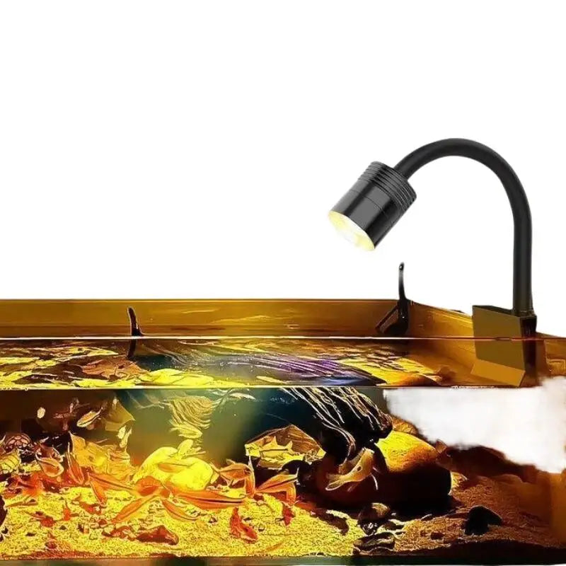 Aquascape Decor Focus Lighting Zoomable LED Fish Tank Lamp 3W South Qme