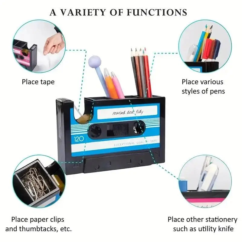 1 Multifunctional Pen Holder Creative Office Desk Stationery Qme