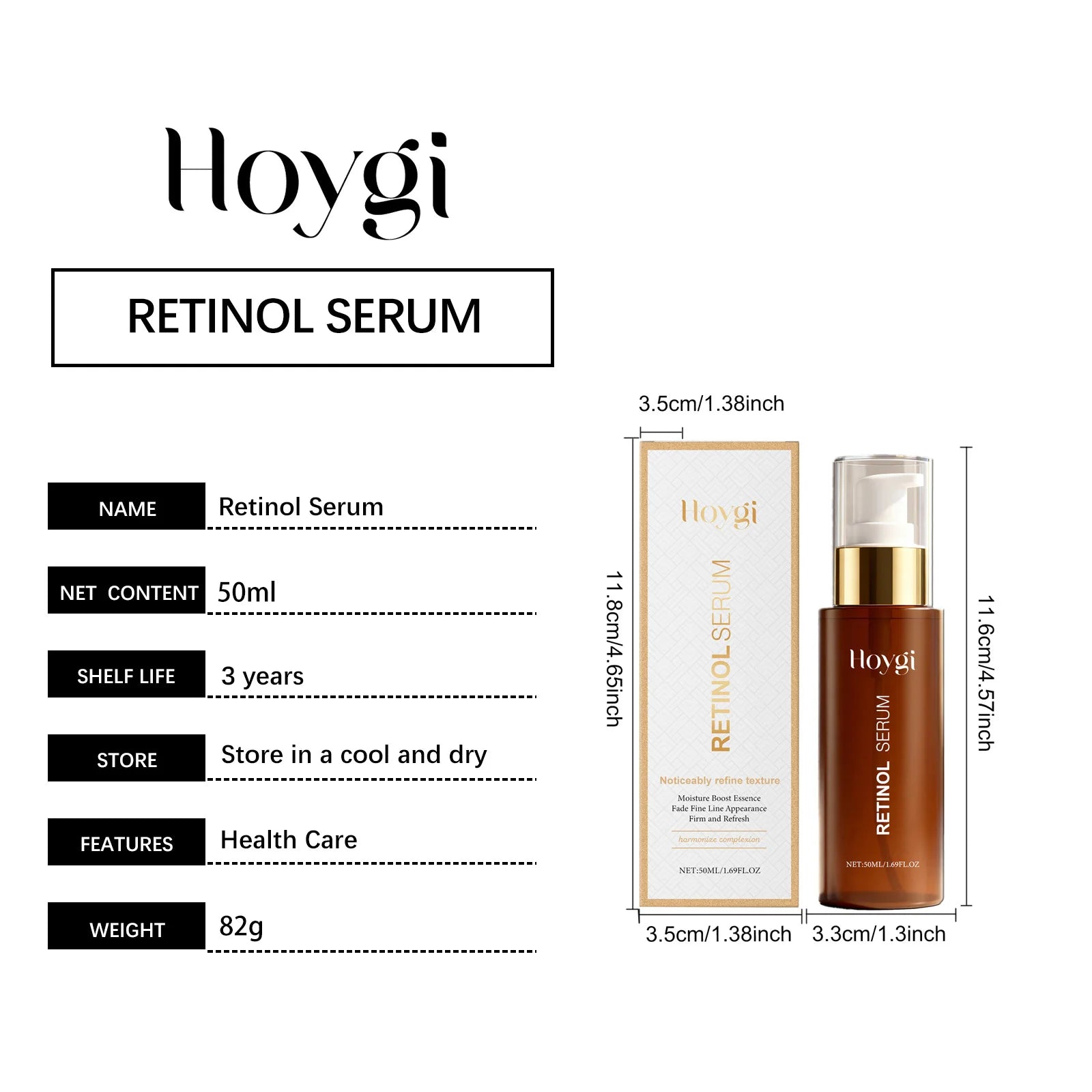 Retinol Skincare Set Anti-Wrinkle Cream Serum & Eye Balm for Moisturizing Firming Fade Fine Lines Brightening Face Eye Care Qme Serum