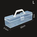 Bread Box Handle Reusable Plastic Container Toast Holder Pastry Qme L