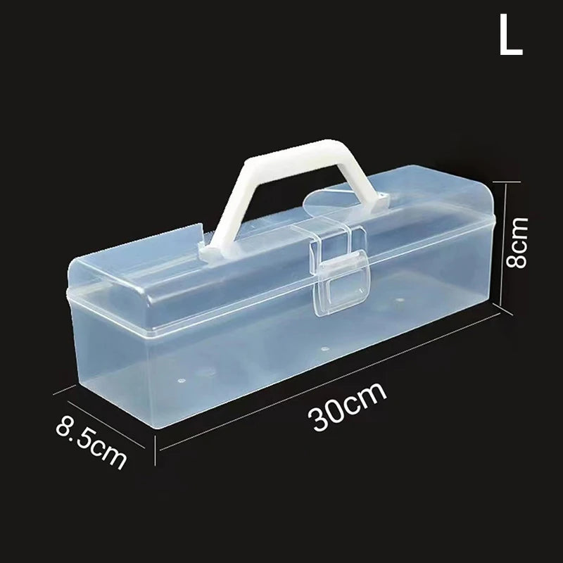 Bread Box Handle Reusable Plastic Container Toast Holder Pastry Qme L