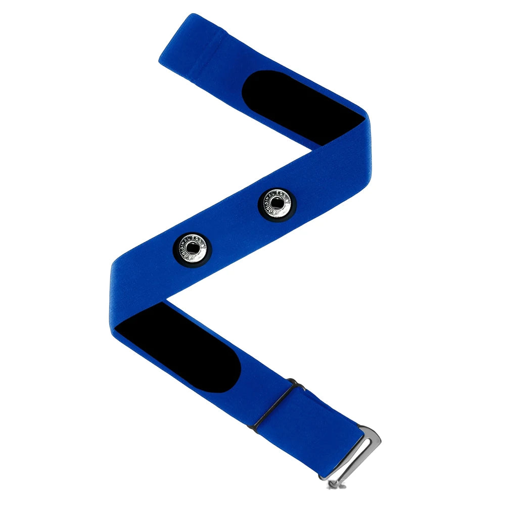 Heart Rate Monitor Replacement Sensor Band Belt Soft Fitnesss Chest Band Compatible with Polar Garmin Magene Qme Blue