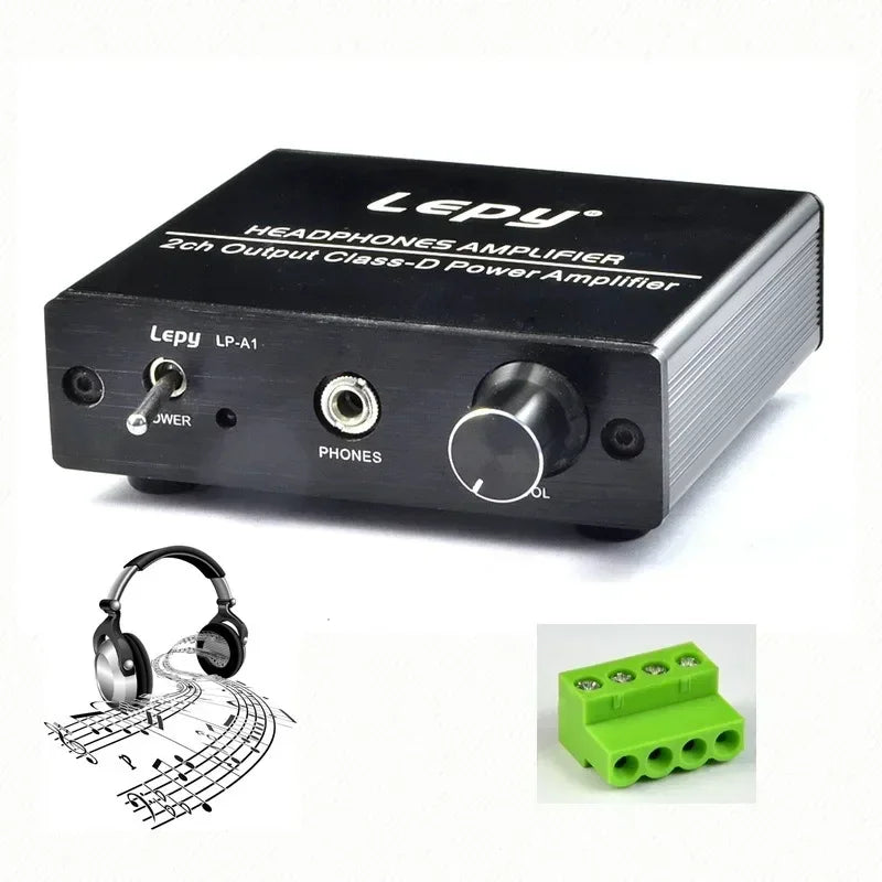 Digital Mini Headphone Power Car Amplifier HIFI 2 Channel High Bass Stereo Audio Amplifier For Motorcycle Home Boat Qme Default Title