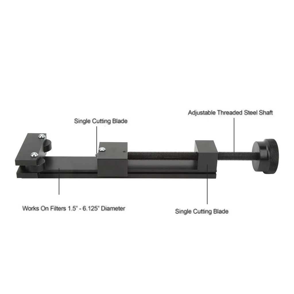 Oil Filter Cutter 81031 Black Fit for 1.5in to 6.125in Oil Filter Cutter Inspection Tool Oil Filter Cutter Tool Qme
