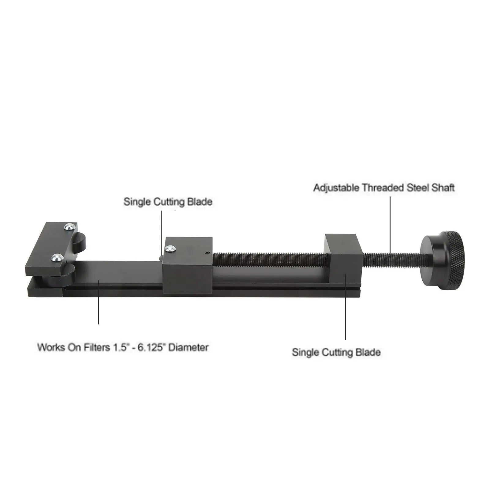 Oil Filter Cutter 81031 Black Fit for 1.5in to 6.125in Oil Filter Cutter Inspection Tool Oil Filter Cutter Tool Qme