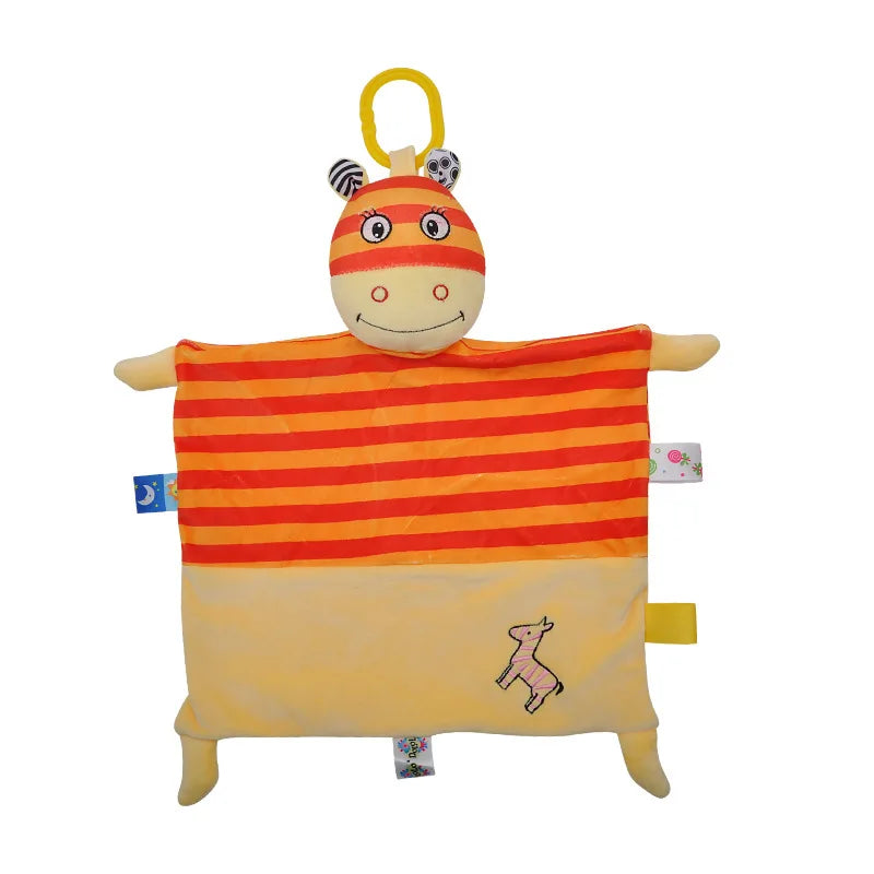 Plush Bear Comfort Towel Baby Sleep Security Blanket Cute Doll Early Qme Donkey M