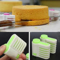 2pcs/Pack Cake Slicer Cutter 5 Layers Cake Bread Leveler Slicer Set DIY Fixator Cutting Tools Kitchen Cake Accessories Qme Default Title