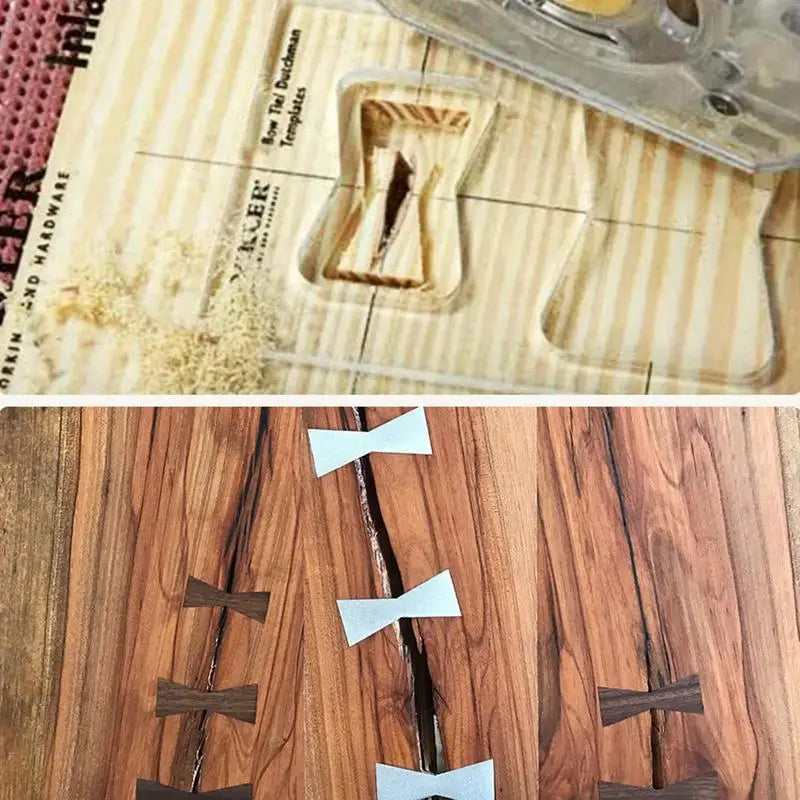Bowtie Router Template Jig 3X Acrylic Inlay Parts Tool Transparent Qme