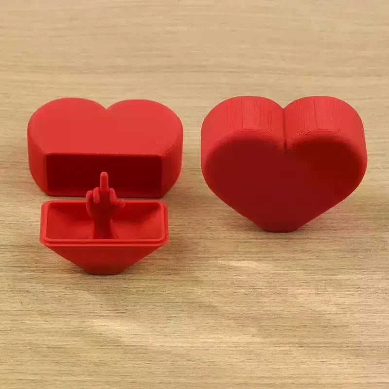 3D Printed Heart Shaped Surprise Box Funny Hidden Decor Novelty Prank Toy Romantic Joke Gift For Valentine Qme