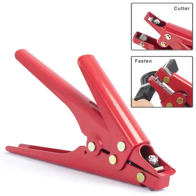Tool for Plastic Nylon Cable Tie, Tensioning and Cutting, 2.4 - 9 Mm Cable Tie Gun, Plier or Fasteners Circlipstang Qme