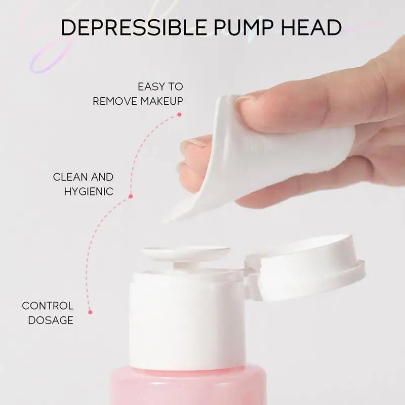 Liquid Makeup Remover 3 in 1 Sakura Facial Cleanser & Makeup Remover Gentle Exfoliation for Eye Lip & Face Makeup Gentle Qme