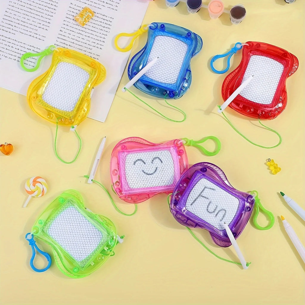 Mini Magnetic Drawing Boards With Keychain Erasable Doodle & Sketch Pads For Kids Ages 3-6, Birthday gifts Qme